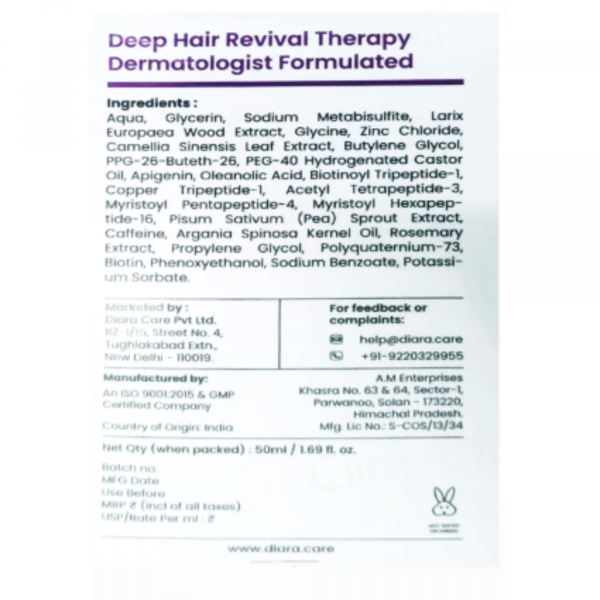 Diara Ronagen+ Advanced Penta-Peptide Hair Serum - Image 4