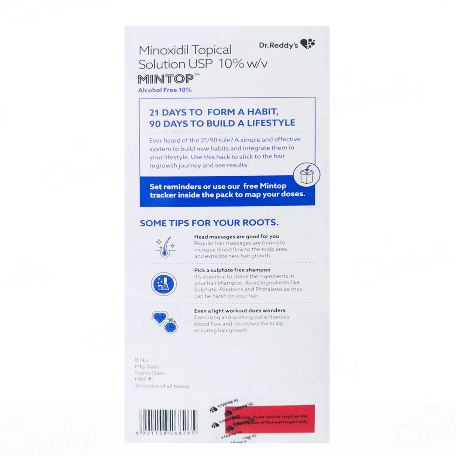 Mintop Alcohol Free 10% Topical Solution