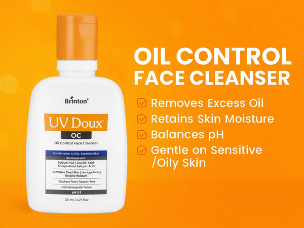 UV Doux OC Oil Control Face Cleanser For Combination To Oily, Sensitive Skin - Image 2