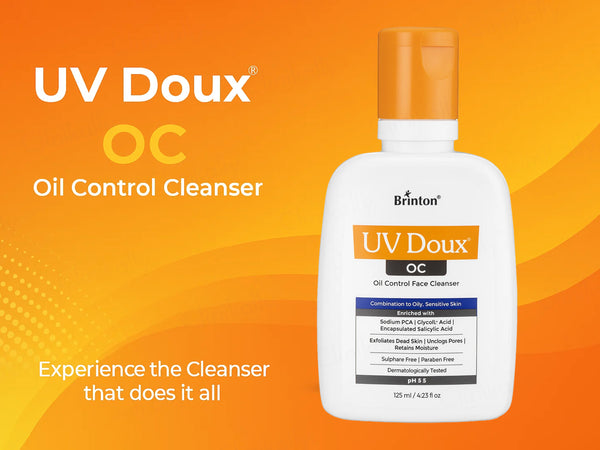 UV Doux OC Oil Control Face Cleanser For Combination To Oily, Sensitive Skin - Image 3